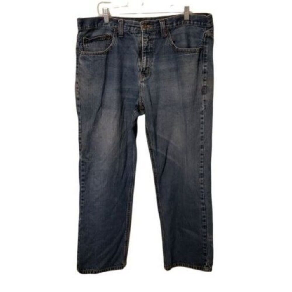 Covington Mens Size 38x30 Blue  Solid Jeans